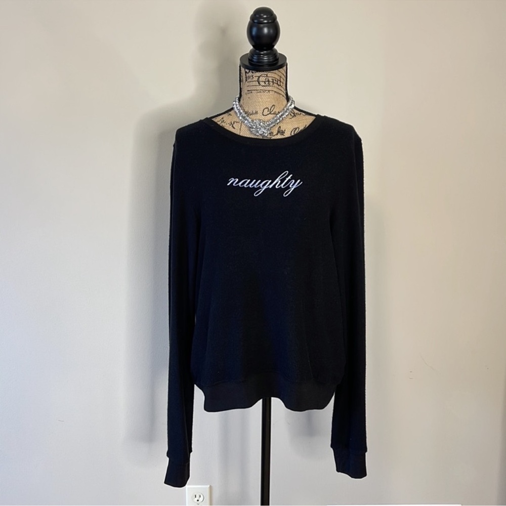 Wildfox Black naughty and nice sweatshirt - Picture 4 of 10
